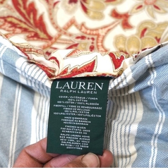 Ralph Lauren COMFORTER CHAPMAN Jacobean Size King - Picture 4 of 4